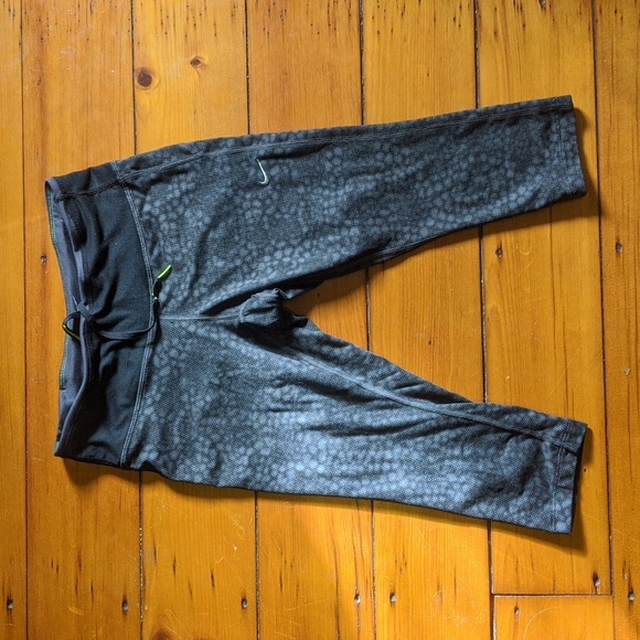 Nike women's dri-fit running crop tights SMALL - Picture 1 of 4